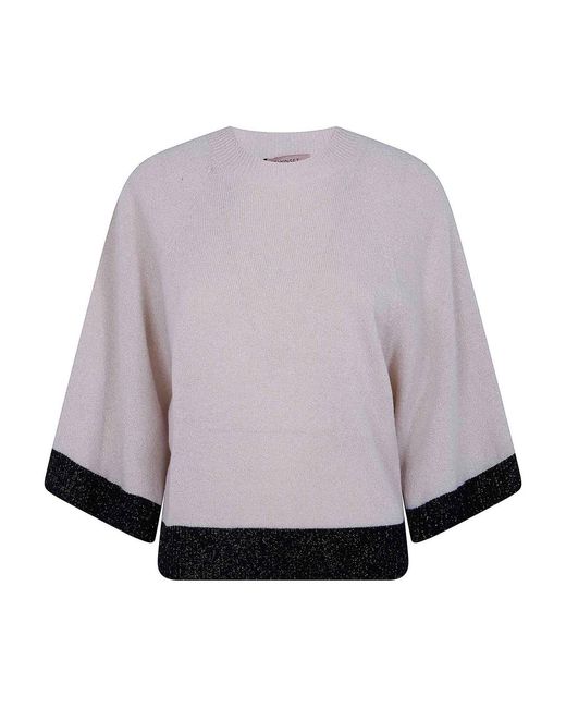 Twinset Gray Round Neck Sweater