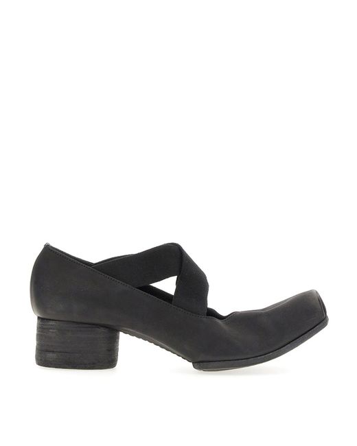 Uma Wang Black Flat Shoes