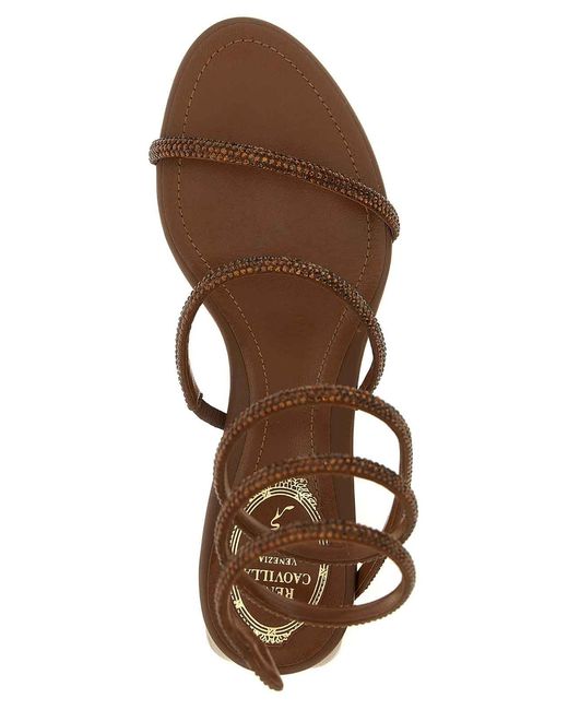 Rene Caovilla Pink Cleo Sandals
