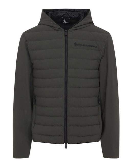 Moncler Black Grenoble Polyamide Jacket for men