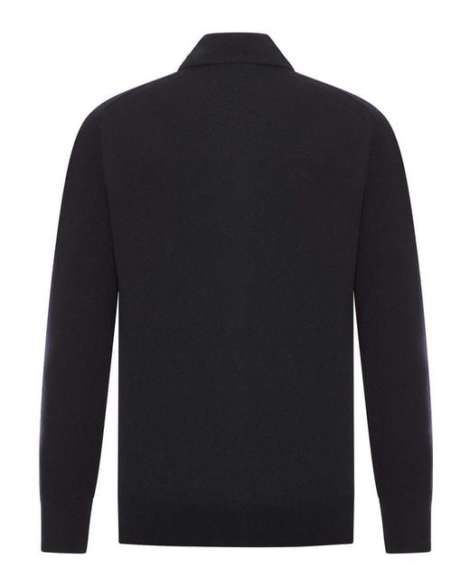 Nome Blue Wool Jacket With Zip for men