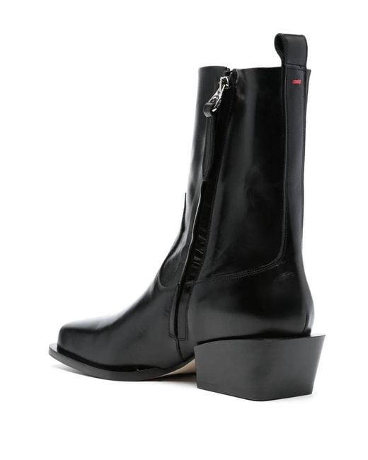 Aeyde Black Bill 60Mm Leather Boots