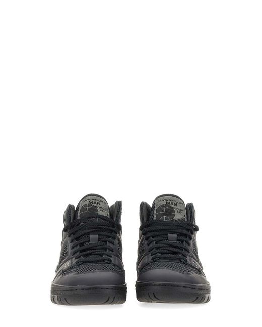 Junya Watanabe Black Leather Sneakers for men