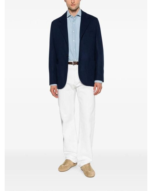 Brunello Cucinelli Blue Blazer for men