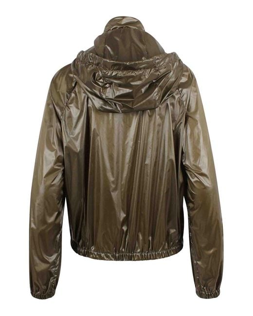 Laminar Brown Lightweight Wet-Look Nylon Jacket