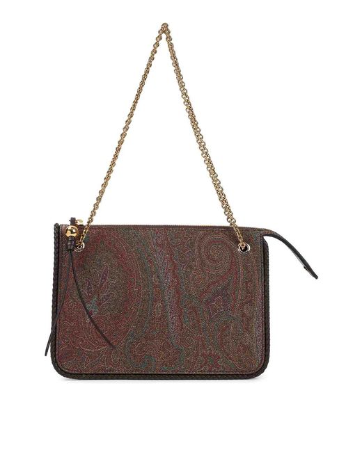 Etro Brown Crossbody Clutch Arnica Bag