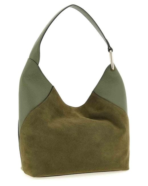 Furla Green Lara Medium Shoulder Bag