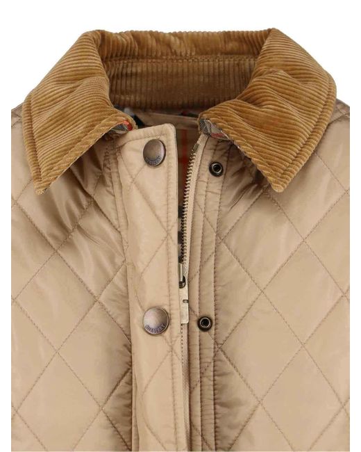 Burberry Natural Quilted Jacket