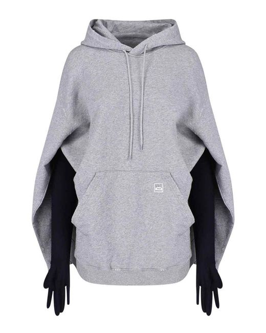 MM6 by Maison Margiela Gray Mini Dress With Gloves