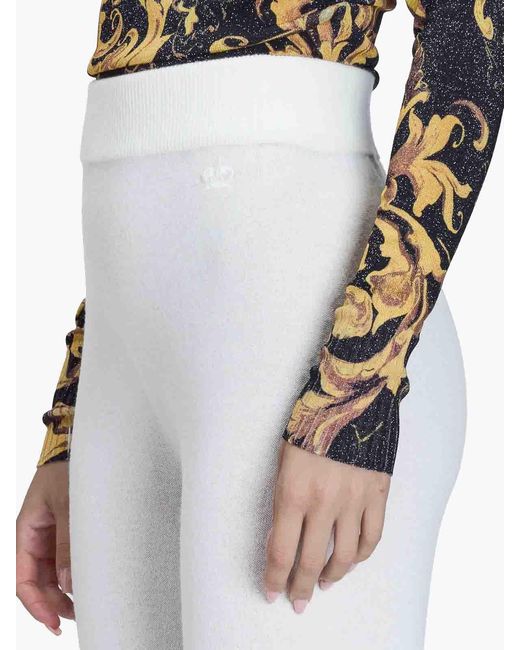 Genny White Cashmere Trousers