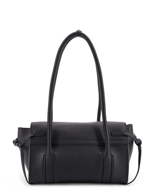 Mulberry Black Leather Shoulder Bag With Logo