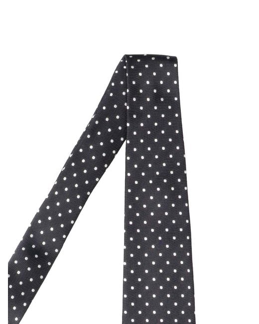 Tom Ford Black Polka Dot Silk Tie for men