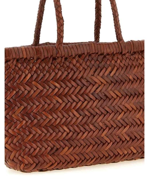 Dragon Diffusion Brown Flat Gora' Mini Handbag