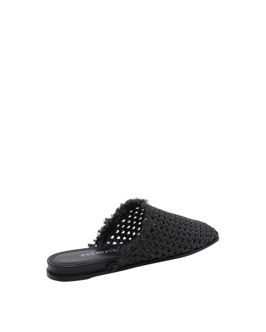 Premiata Black Rafia Sabot