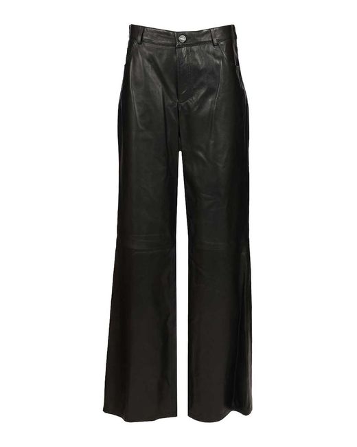 Arma Black Polly Leather Trousers