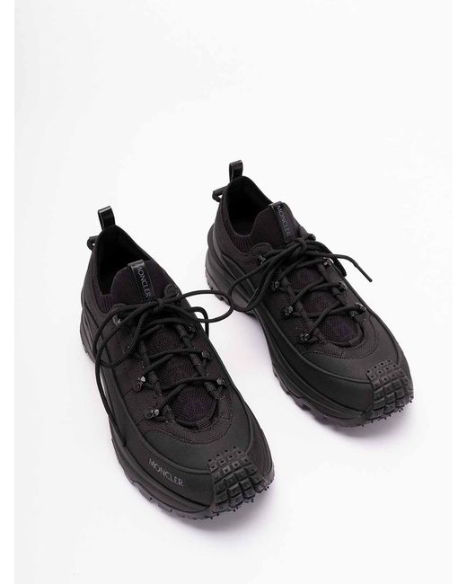 Moncler Black Trailgrip Lite3 Low Top Sneakers for men