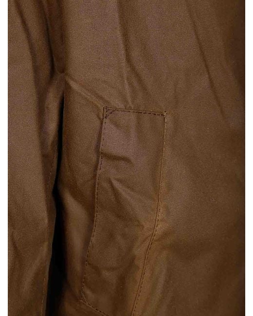 Barbour Brown Ashby Wax Basic Hooded Jacket for men