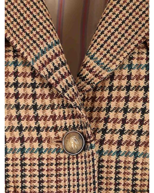 Etro Brown Cropped Blazer