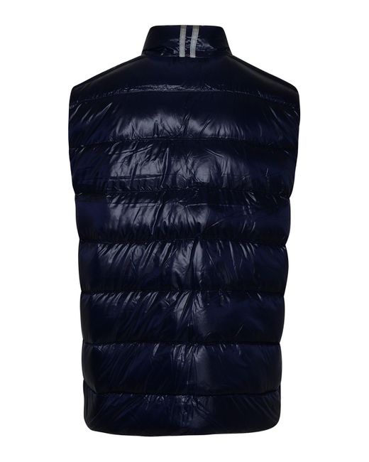 Canada Goose Blue Crofton Vest In Nylon for men