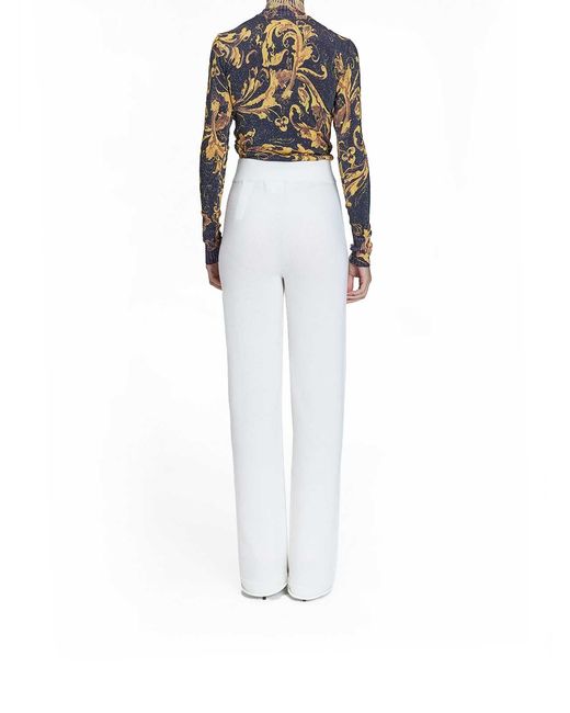 Genny White Cashmere Trousers