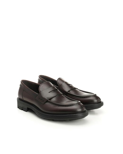 Corvari Black Penny Loafer for men