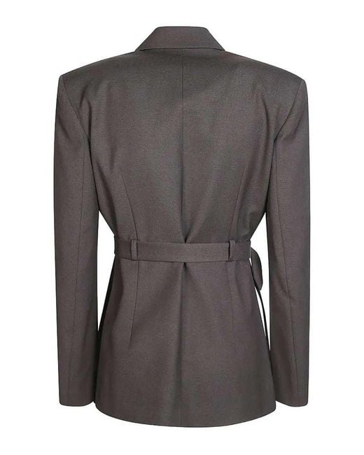Pinko Black Vitiano Mixed Diagonal Jacket Over Dark