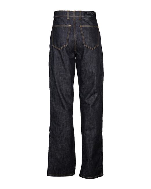 Moschino Blue Catwalk Baggy Jeans for men