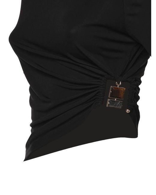 Christopher Esber Black Bezel Jersey T-Shirt