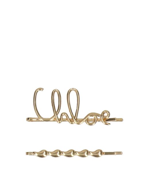 Chloé White Set Of 2 Hair Clips