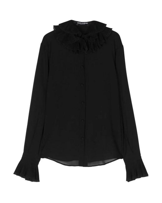 Dolce & Gabbana Black Silk Shirt