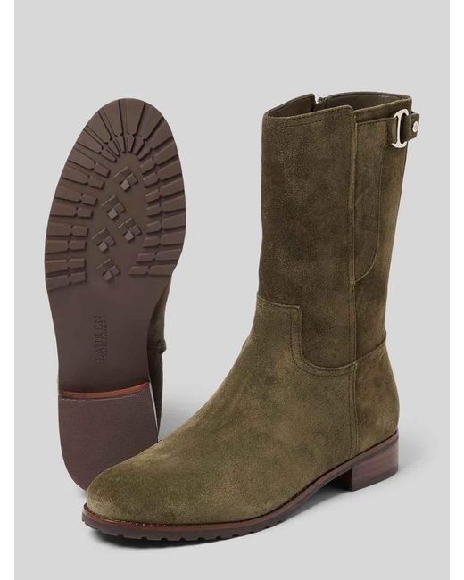 Ralph Lauren Green Tasha Mid-Boots-Mid Boot