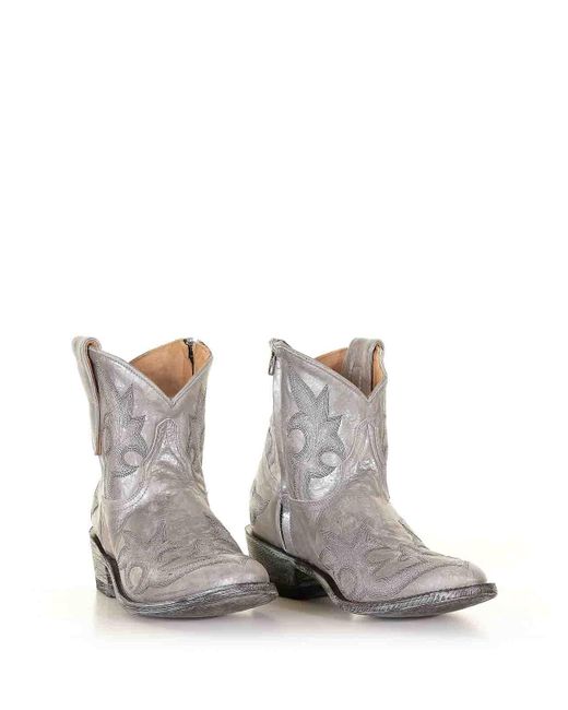 Mexicana Gray Agave Texan Ankle Boot