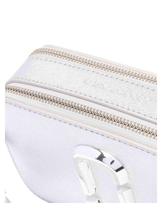 Marc Jacobs White The Snapshot Crossbody Bag