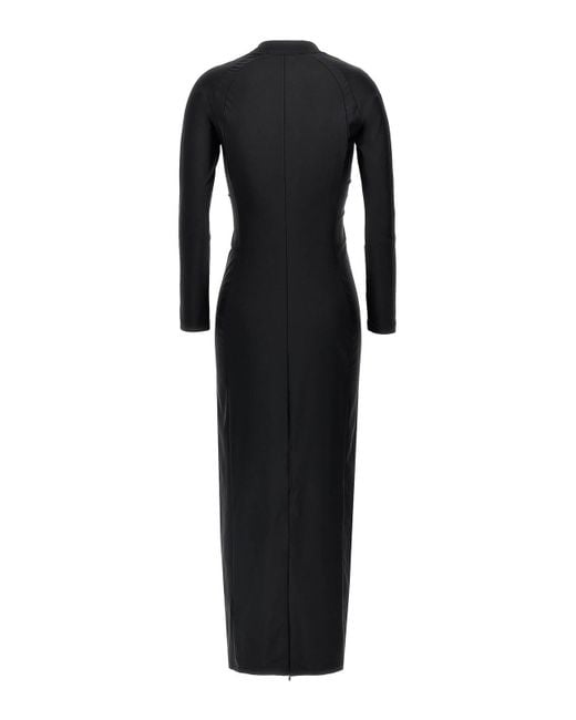 T By Alexander Wang Black Rashguard Dress