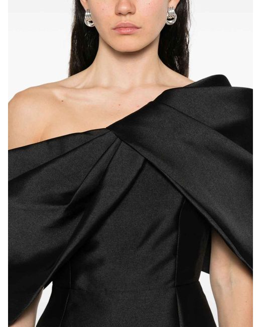 Solace London Black Davina Maxi Dress
