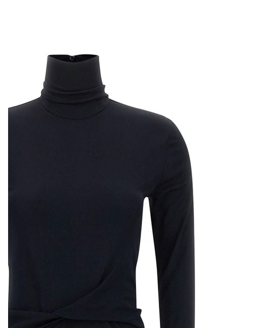 Fabiana Filippi Blue Draped Dress