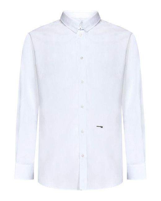 DSquared² White Cotton Shirt for men