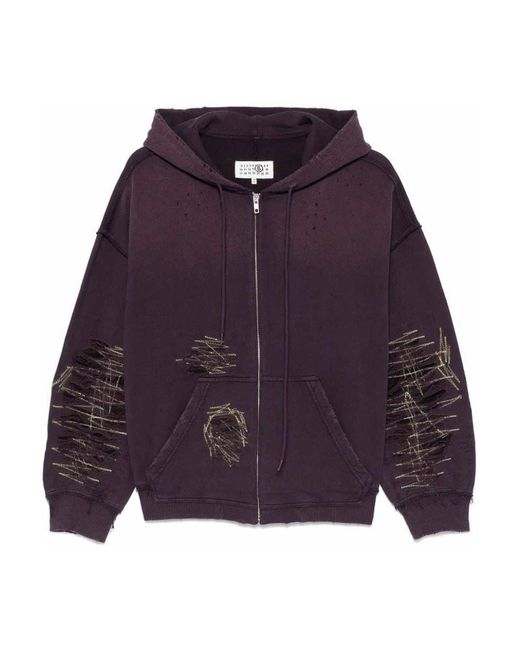 MM6 by Maison Martin Margiela Purple Sweatshirt