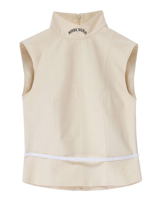 Moschino Natural Top Haute Couture