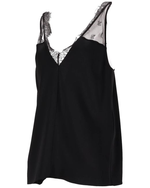 Stella McCartney Black Envers Satin Slip Top