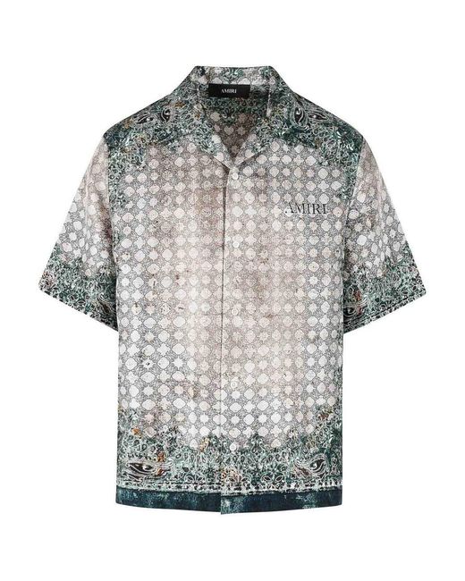 Amiri Gray And Silk Shirt for men