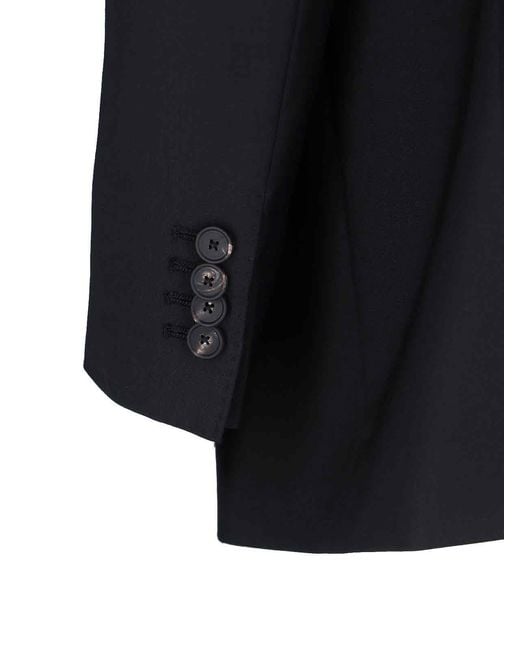 Tagliatore Black Single-Breasted Blazer