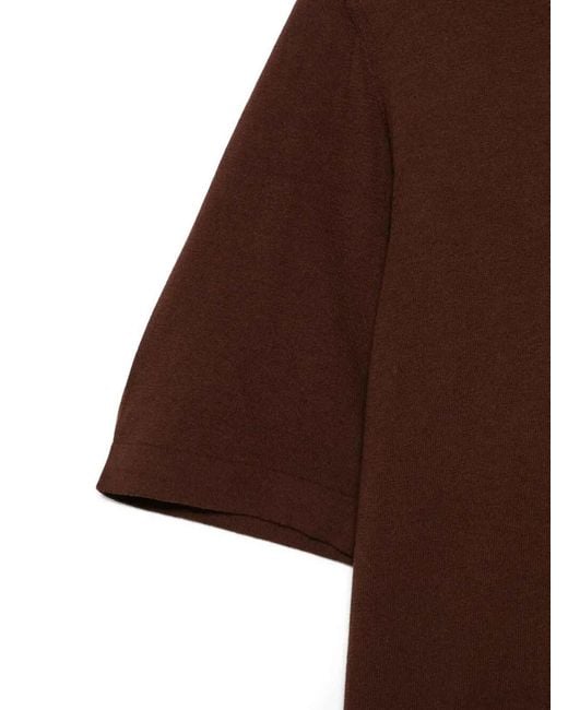 Piacenza 1733 Brown Short Sleeve T-Shirt for men