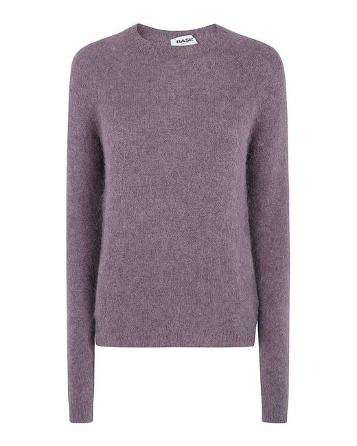 Base London Purple Round Neck Sweater