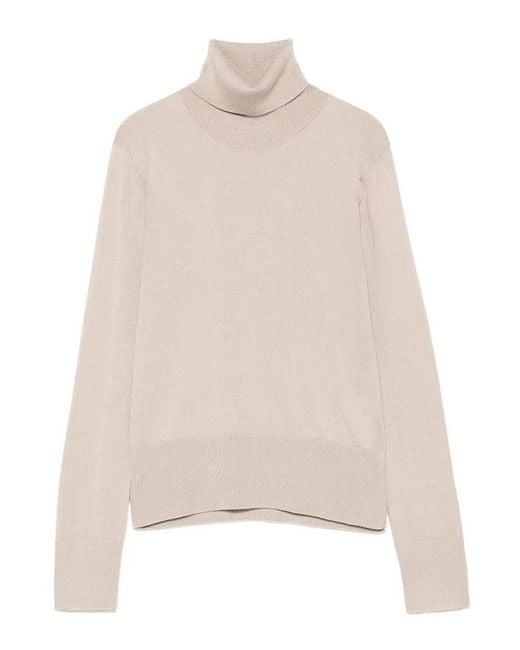 Alpha Studio Natural High Neck Sweater