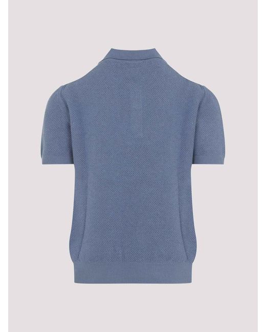 Canali Blue Knit Sweater for men