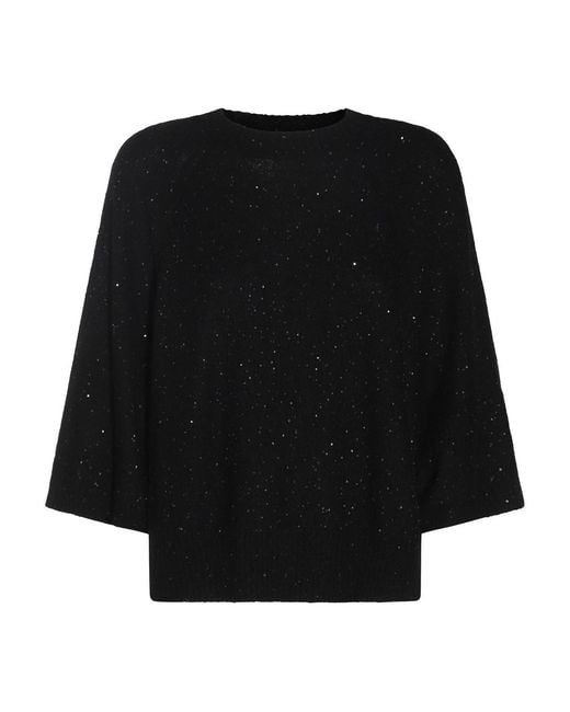 Fabiana Filippi Black Wool T-Shirt