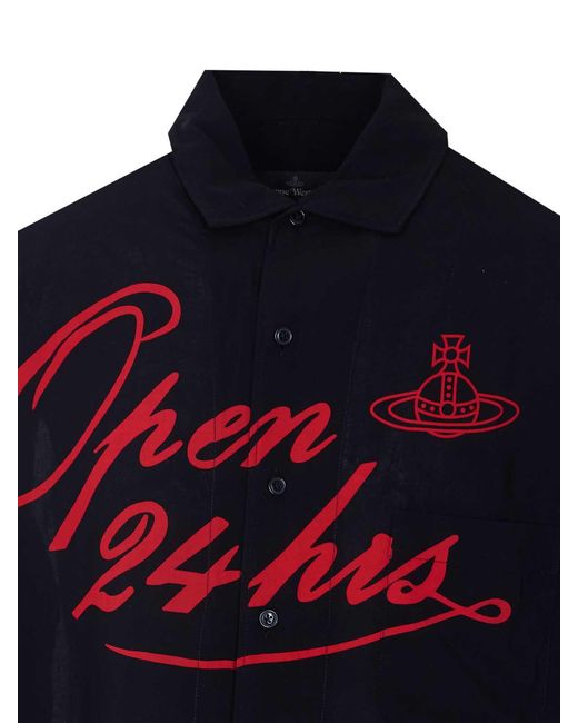 Vivienne Westwood Blue Open 24H Bowling Short for men