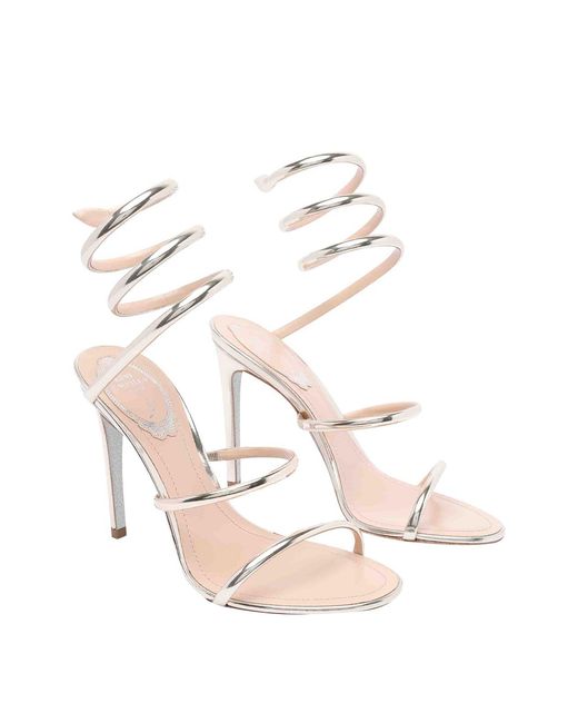 Rene Caovilla Natural Cleo Sandals