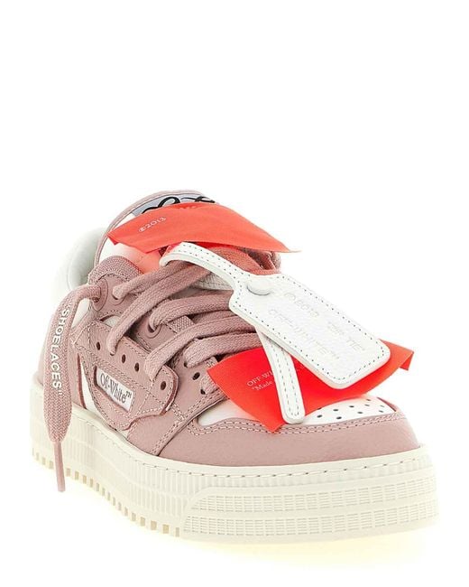 Off-White c/o Virgil Abloh Pink '3.0 Off Court' Sneakers